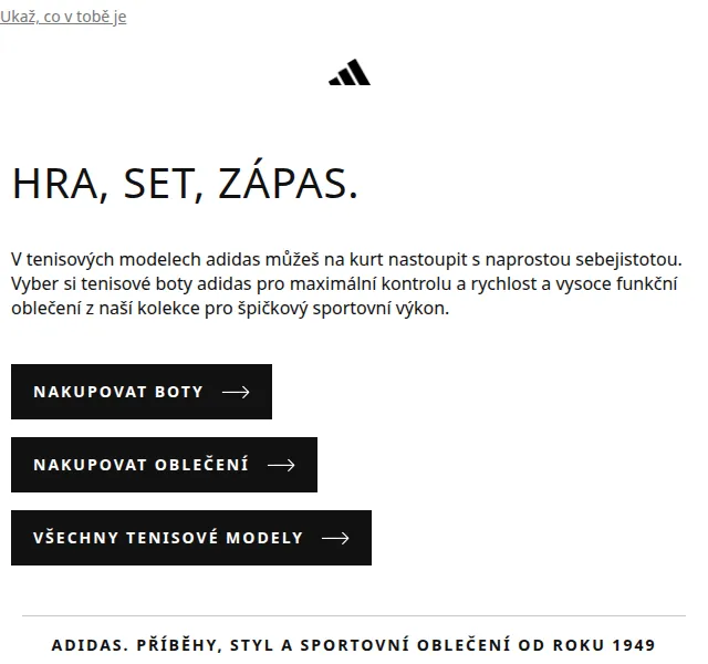 adidas: Tenisová kolekce pro kurt – červenec 2026 | Nuslet.cz