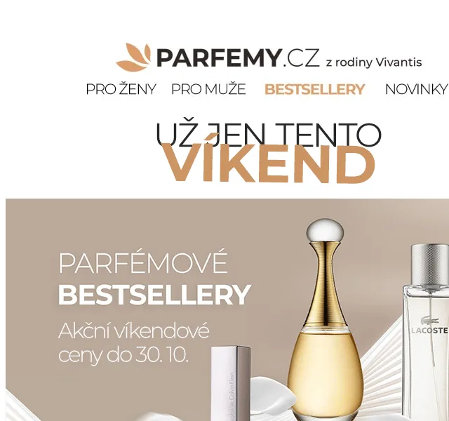 Parfemy.cz: Parfémové bestsellery a dárkové sady se slevou až 48 % – červen 2026 | Nuslet.cz