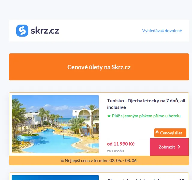Vánoce na Skrz: Dovolená u moře od 11 390 Kč – červenec 2026 | Nuslet.cz