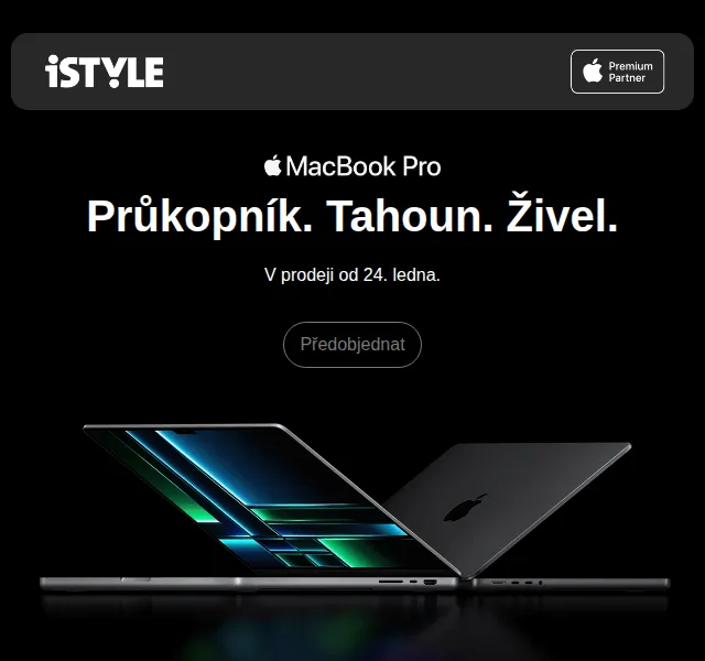 iSTYLE: Nový MacBook Pro M2 Pro/M2 Max – červenec 2026 | Nuslet.cz