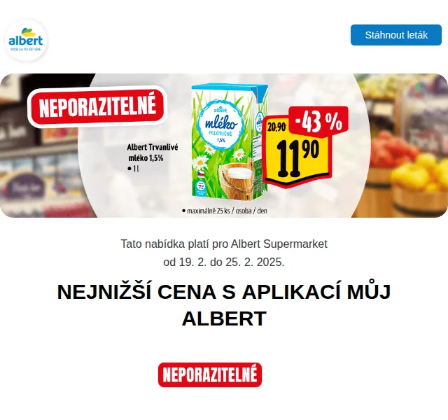 Albert: Losos, Božkov, Kinder – únor 2025 | Nuslet.cz