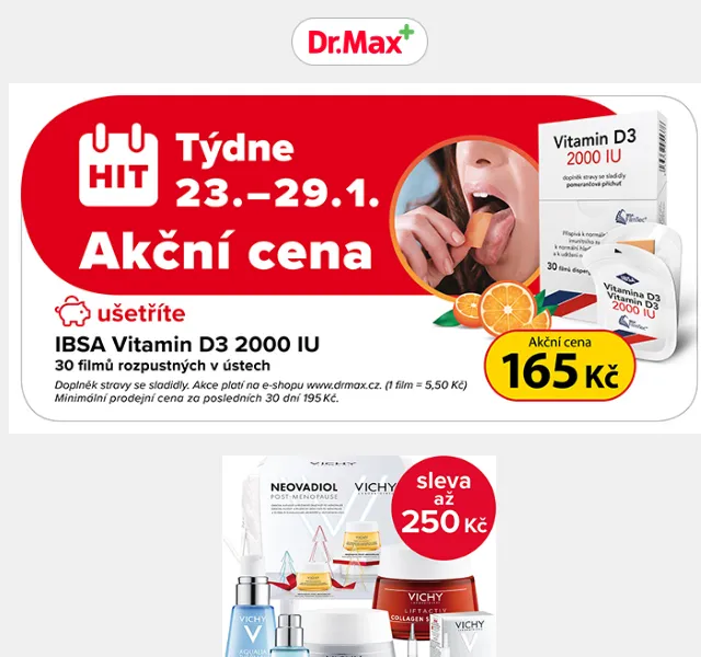 Dr.Max: Sleva až 250 Kč na Vichy a La Roche-Posay – červenec 2026 | Nuslet.cz
