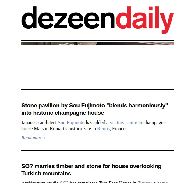 Dezeen Daily: Nová architektura a design – červenec 2026 | Nuslet.cz