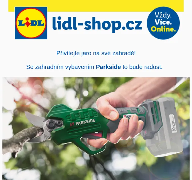 Lidl: Parkside zahradní technika – červen 2026 | Nuslet.cz