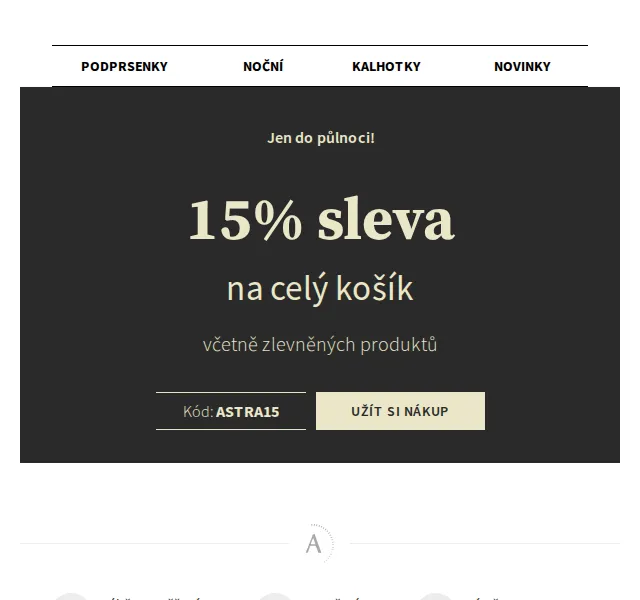 Astratex: 15 % sleva na celý nákup – červenec 2026 | Nuslet.cz