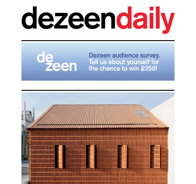 Dezeen Daily: Přehled novinek v designu a architektuře – červenec 2026 | Nuslet.cz