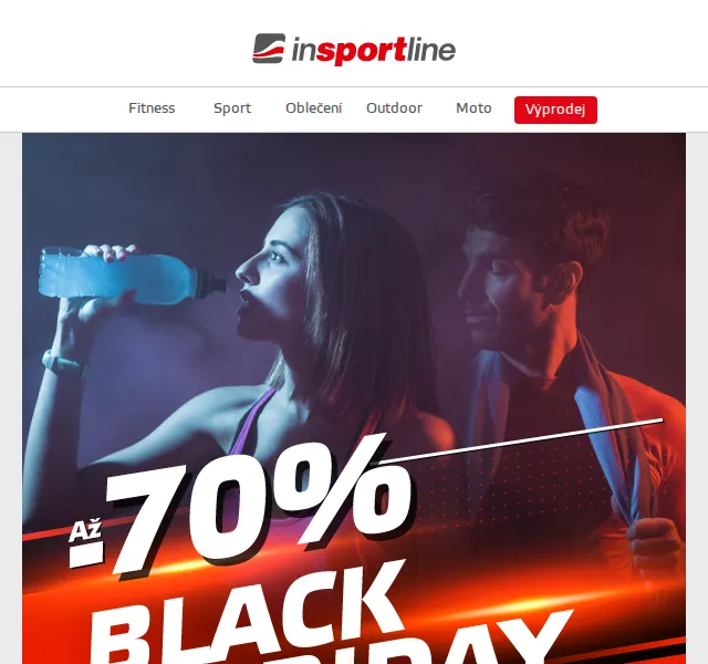 inSPORTline: Black FRIDAY slevy až -70% – červen 2026 | Nuslet.cz