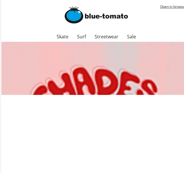 BLUE TOMATO: Shades Sale se slevami až 40 % – červenec 2026 | Nuslet.cz