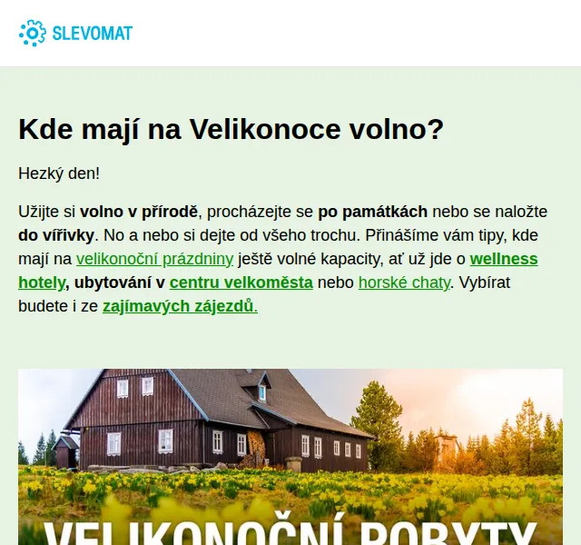 Slevomat: Velikonoční pobyty a zájezdy – červen 2026 | Nuslet.cz