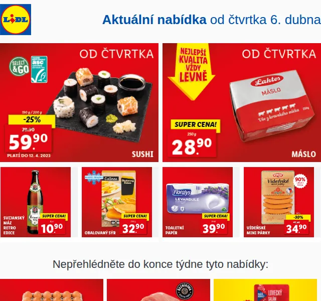 Lidl: Výběr oblíbených produktů za skvělé ceny – duben 2026 | Nuslet.cz