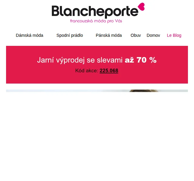 Blancheporte: Slevy až 70 % na romantickou módu – červenec 2026 | Nuslet.cz