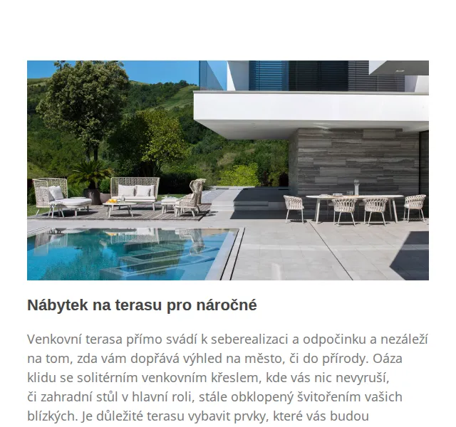 Carelli Nábytek: Zahradní posezení a terasový nábytek – červenec 2026 | Nuslet.cz