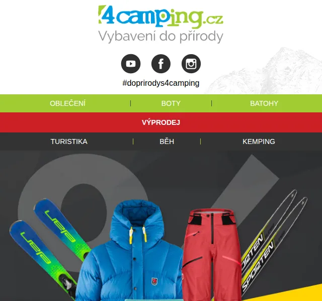 4camping: Totální výprodej zimního vybavení – červen 2026 | Nuslet.cz