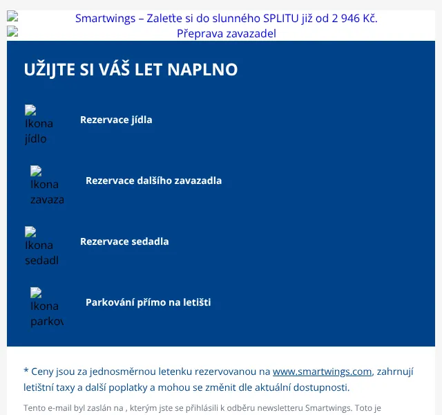 Smartwings: Letenky do Splitu od 2 946 Kč – duben 2026