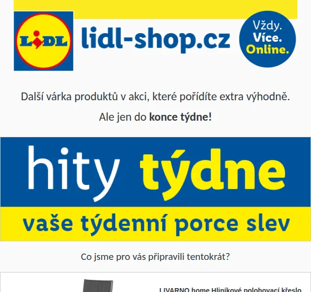 Lidl: Čtvrteční hity týdne – sleva až 44 % | červenec 2026 | Nuslet.cz