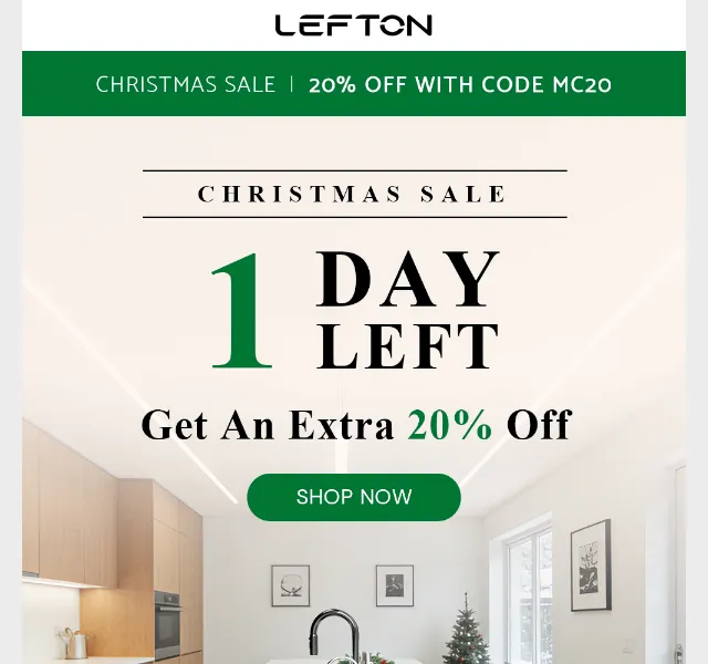 Lefton Sanitary: sleva 20 % na kuchyň a koupelna – červenec 2026 | Nuslet.cz