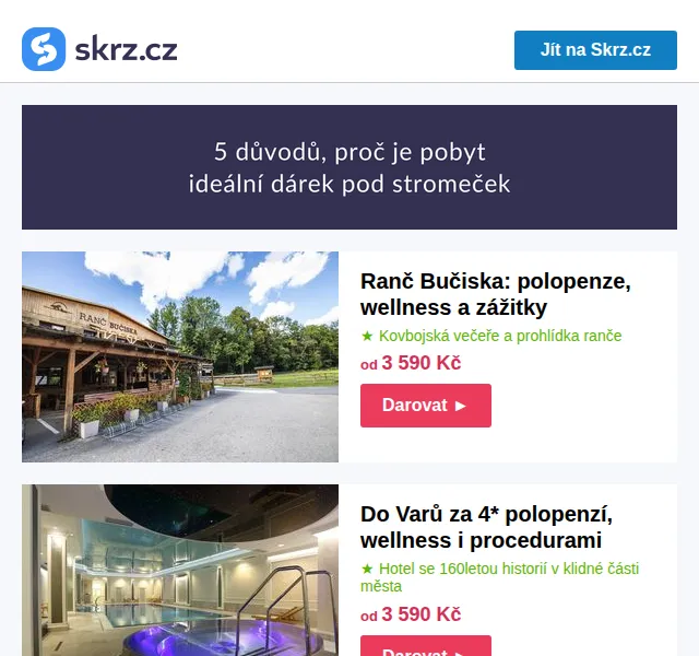 Skrz: dárkové pobyty – červen 2026 | Nuslet.cz