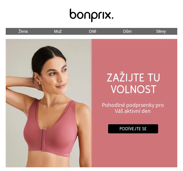 bonprix: Módní slevy na podprsenky – červenec 2026 | Nuslet.cz