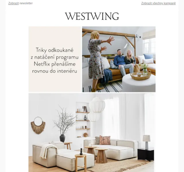 Westwing: Kolekce inspirovaná Dream Home Makeover – červen 2026 | Nuslet.cz