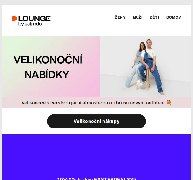 Lounge by Zalando: 10 % sleva na módu – duben 2026