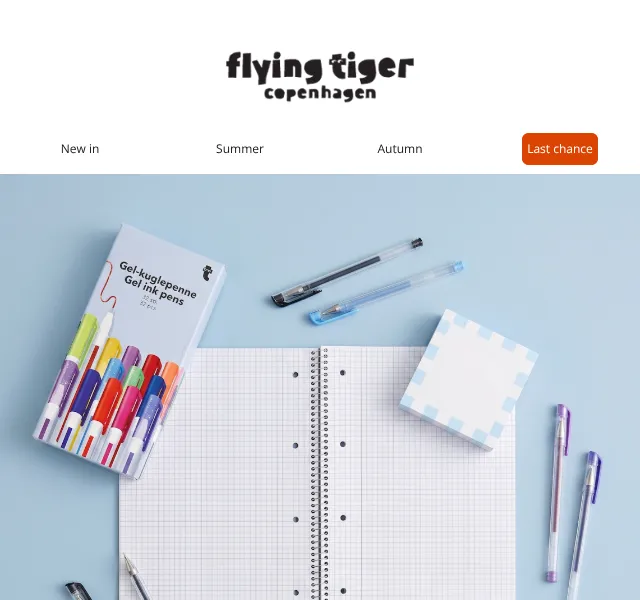 Flying Tiger Copenhagen: Kancelářské potřeby – Srpen 2026