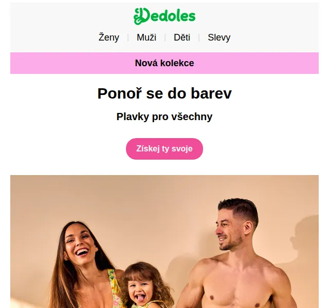 Dedoles: Nová kolekce plavek – červenec 2026 | Nuslet.cz
