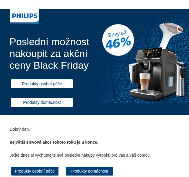 Philips: Black Friday – slevy na osobní péči a domácnost – červenec 2026 | Nuslet.cz
