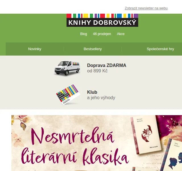 KnihyDobrovsky.cz: 20% sleva na vydavatelství 1400 – červen 2026 | Nuslet.cz