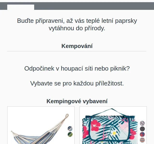 Lidl: Kempingové vybavení – červenec 2026 | Nuslet.cz