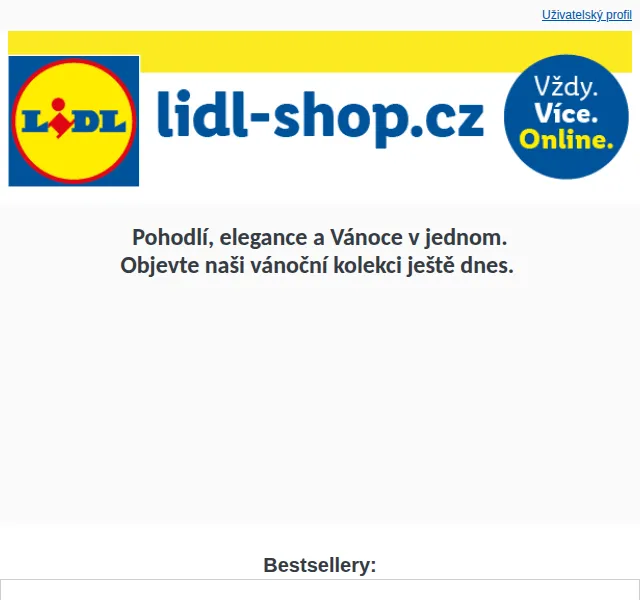 Lidl: Vánoční kolekce – sleva až 33 % na pyžama – červenec 2026 | Nuslet.cz