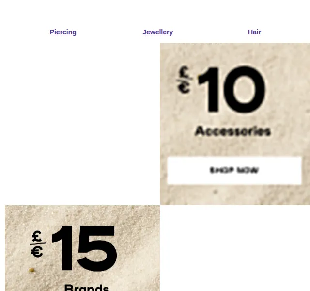 Claire's: FLASH SALE – slevy 5, 10 a 15 € – červenec 2026 | Nuslet.cz