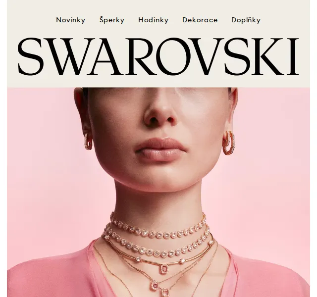 Swarovski: pastelově růžové náhrdelníky – červen 2026 | Nuslet.cz