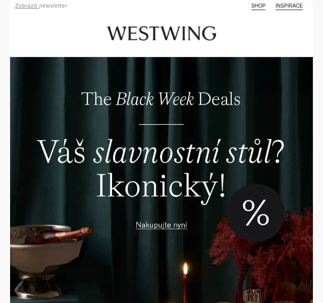 Westwing: Stůl od Le Creuset a Rosenthal – červenec 2026 | Nuslet.cz