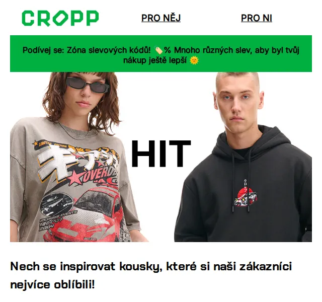 Cropp: Hity pro něj i pro ni – červenec 2026 | Nuslet.cz