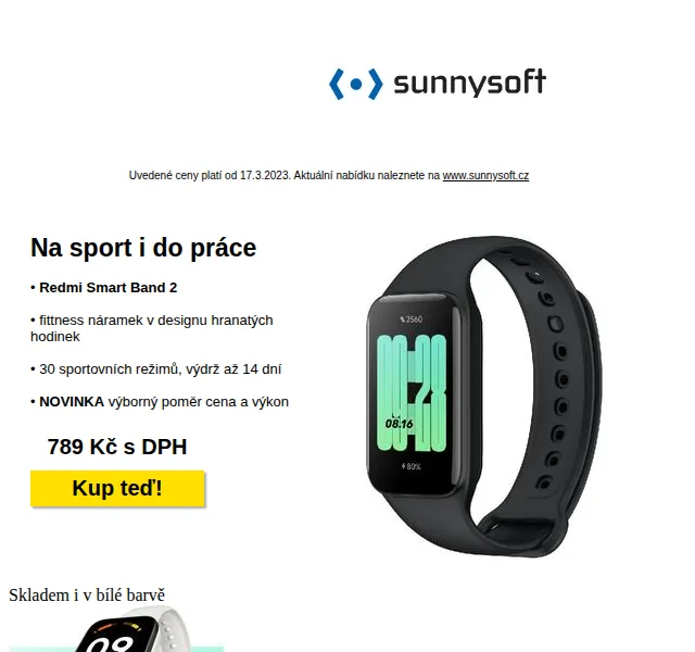 Sunnysoft: Redmi Smart Band 2 a další – červenec 2026 | Nuslet.cz