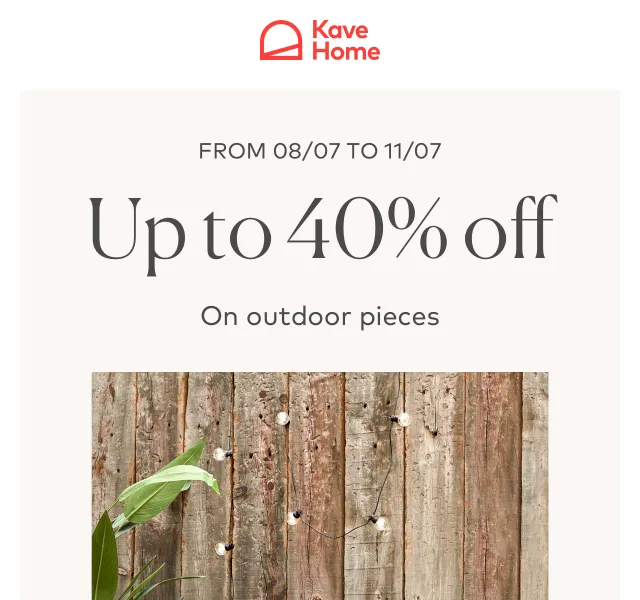 Kave Home Sale: sleva 40 % na outdoorový nábytek – červen 2026 | Nuslet.cz
