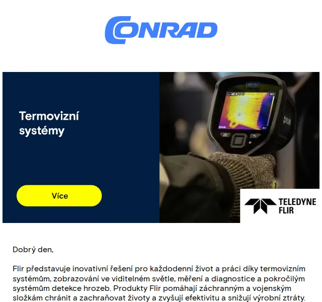 Conrad Electronic: Termovizní systémy FLIR – červen 2026 | Nuslet.cz