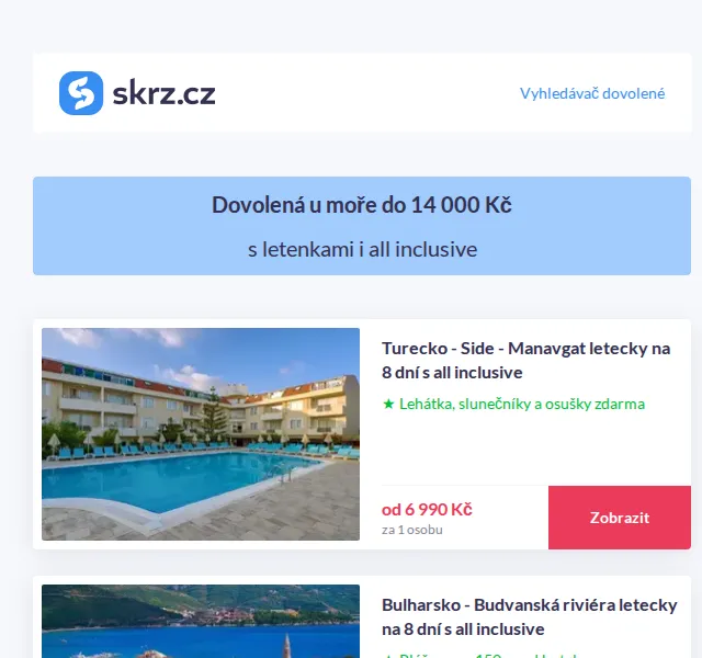 Vánoce na Skrz: Pobyty do 14 000 Kč s all inclusive – červenec 2026 | Nuslet.cz