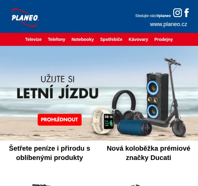 Planeo: Elektrokoloběžky se slevou až 38 % – červenec 2026 | Nuslet.cz