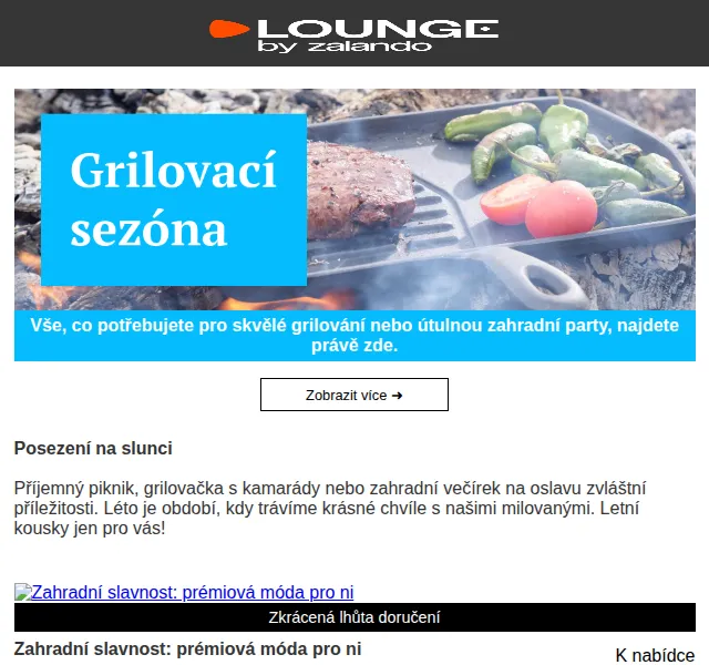 Lounge by Zalando: grilování se slevou až 74 % – červen 2026 | Nuslet.cz