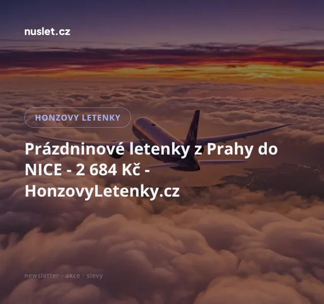 Honzovy letenky: Letenky z Prahy do Nice – 2 684 Kč | Nuslet.cz
