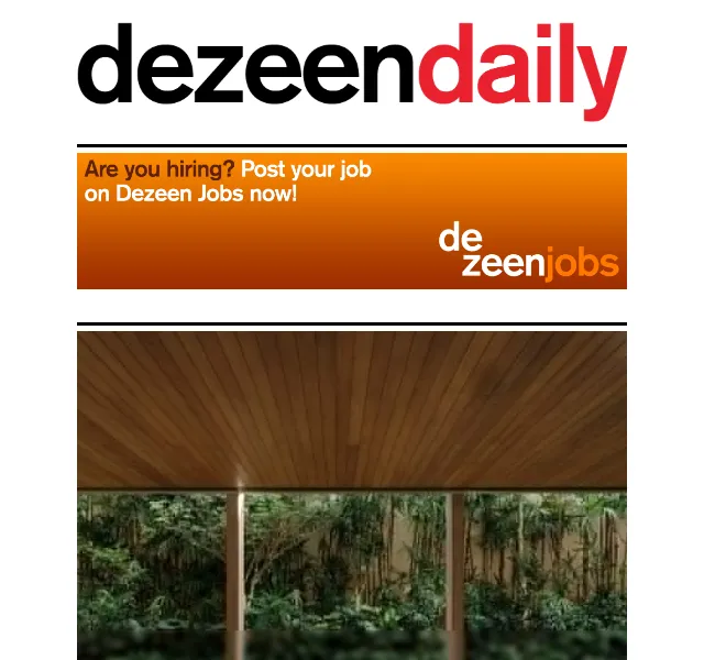 Dezeen Daily: Novinky z architektury a designu – červenec 2026 | Nuslet.cz