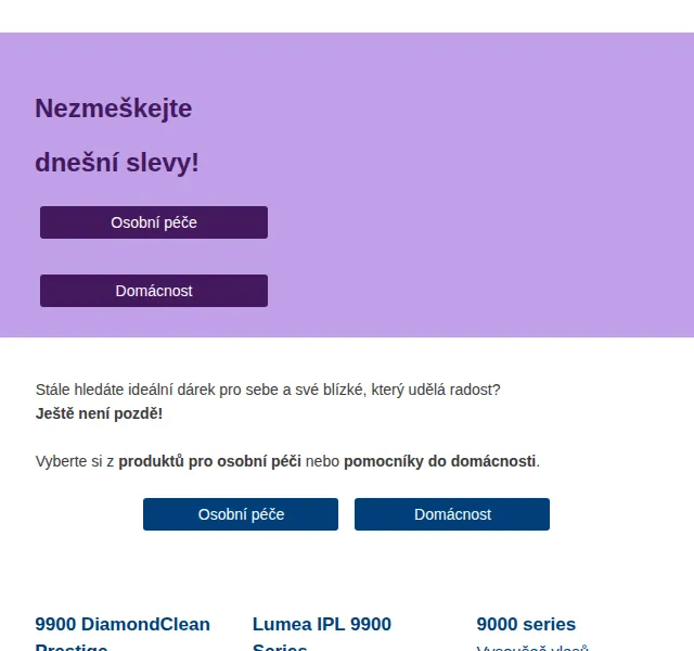 Philips: Slevy na osobní péči a domácnost – červenec 2026 | Nuslet.cz