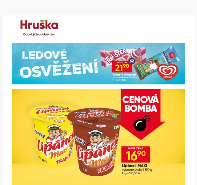 Hruška: Jihlavanka, Lipánek, sýry a nápoje – květen 2026 | Nuslet.cz