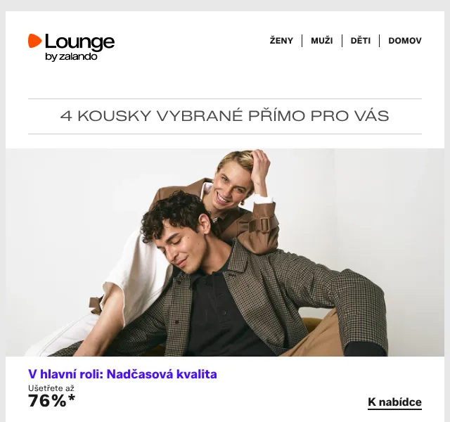 Lounge by Zalando: Hugo, Tommy Hilfiger, Timberland – až 85 % | Červenec 2026