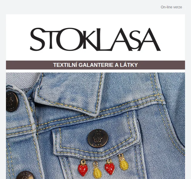 Stoklasa: Přívěsky na oděvy a sleva až 30 % – červenec 2026 | Nuslet.cz
