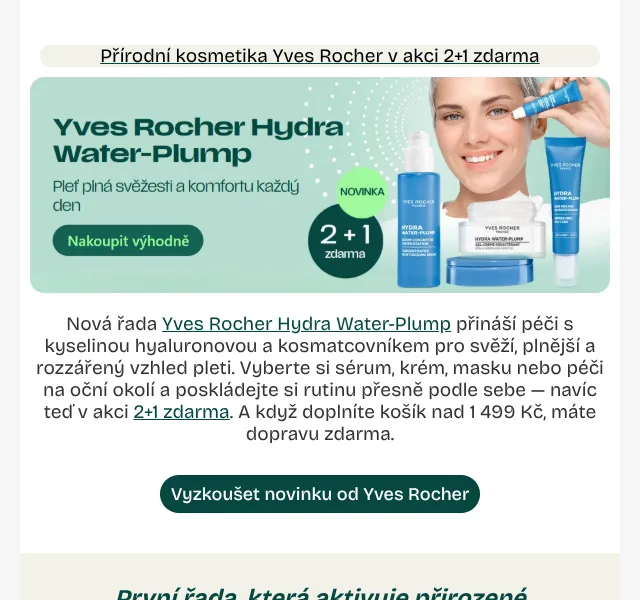 Pilulka.cz: Yves Rocher 2+1 zdarma – květen 2026