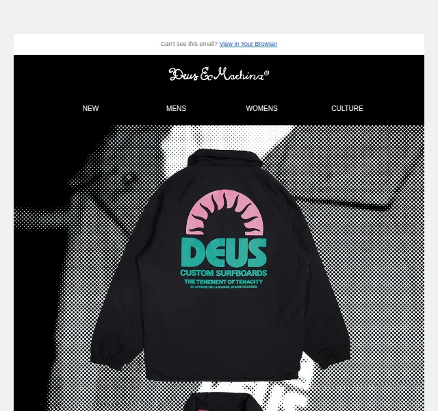 Deus Ex Machina Europe: New Melodies Coach Jacket – červenec 2026 | Nuslet.cz