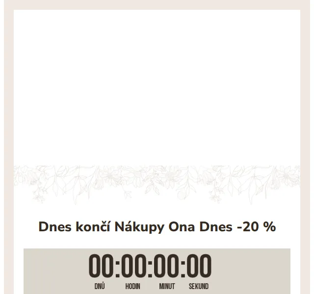 Ovečkárna: Nákupy Ona Dnes –20 % – červenec 2026 | Nuslet.cz