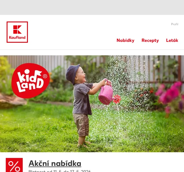 Kaufland: Kidland hračky a pískoviště – květen 2026 | Nuslet.cz